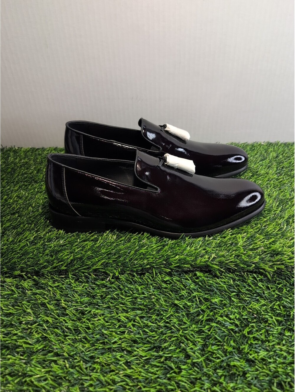 Johnston & Murphy Highland Tassel Slip-On Loafer Burgundy 9.5 Size